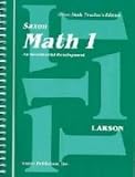 Saxon Math 1: Home School Teachers Edition (Homeschool Math Grade 1)