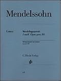 String Quartet F Minor Op. Posth. 80 Softcover