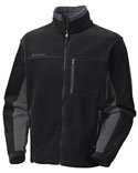 Columbia Men's Nordic Point Full Zip Fleece Jacket - Black/Grill