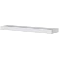 24" Flat White Wood Shelf