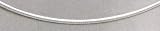 Sterling Silver Omega Necklace, 18 in long, 2mm