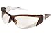 MCR Safety FF220 ForceFlex 2 Crews Safety Glasses with Translucent Brown Frame and Clear Lens