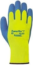 Ansell Edmont Industrial Sz10 Therml Ylw/blu Pr Proflex T Rubber Glove