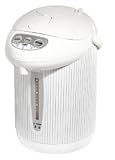 Le Chef Electric Hot Water Pot 3.5 Quart (Pinstripe Disign) Manual Pump With Reboil & Auto Dispense LC3521W