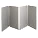Quartet 773630 Quartet Tabletop Display Presentation Board, Fabric, 72 x 30, Gray