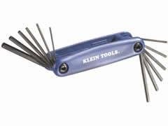Klein 70573 6 Inch Sizes and 6 Metric Sizes Grip-It Hex-Set