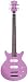 Luna Pandora Double Cutaway Bass Guitar, Lavender