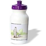 Londons Times Funny Medicine Cartoons - Dr. Rorschach Takes Dog -Spot- For A Walk - Water Bottles