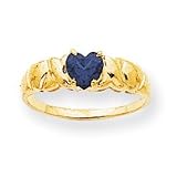14k September Birthstone Ring