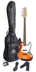 Ursa 2 PK RN 3TS Sunburst Bass Guitar Package w Amp Carry Bag and Instructional DVDB0011YLI46 