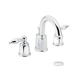 Moen T4985 Castleby Two Handle Low Arc Bathroom Faucet - Chrome