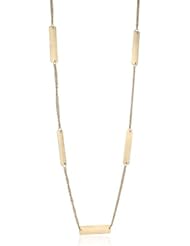 Dean Davidson "CATWALK" Gold Rectangle Linked Necklace