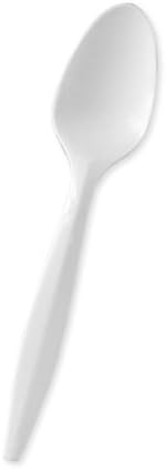 Jet Plastica Polypropylene White Elite Spoon