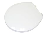Tools & Hardware : Foremost TSWPG0012 Beveled Design Toilet Seat with Microban Protection, Round, White