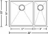 Lesscare Sink - Kitchen Stainless Steel Undermount Sink LP3R