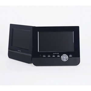 ラファイエ 7型ポータブルDVDプレーヤー ツイン液晶モニター付RAPHAIE LTD7V-W2