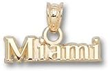 Miami Of Ohio Redhawks 14KT Gold Block Miami Pendant
