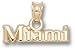 Miami Of Ohio Redhawks 14KT Gold Block Miami Pendant