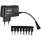 Ansmann APS 1512 Universal Stecknetzgerät (3-12 Volt DC, 8 Adaptersteckern) schwarz