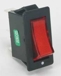 Power First 2VLN1 Rocker Switch, Maintained, SPST, 16/12A