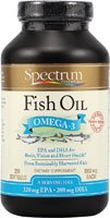 Spectrum Essentials Fish Oil Omega-3 -- 1000 mg - 250 Softgels