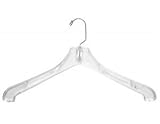 Plastic Coat Hangers Clear Box of 100