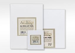 Creative Mark ArtBites Canvas Textured Boards 5-Pack - 2.3mm Stock Board Mounted Mini Canvases for Painting, Sketching, Printing & More! - 5x5"