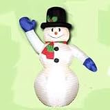Holiday Basix 8' Inflatable Waving Snowman 16877-10