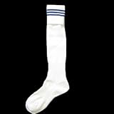 サッカーソックス 302 ホワイト/ブルー（25〜27cm）