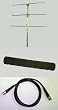 Yagi Antenna with grip and co-ax cable