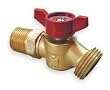 Industrial Grade 1APY1 Quarter Turn Hose Bibb, No Kink, 3/4 In M
