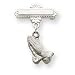Sterling Silver Dangling Praying Hands Pin