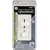 GE 18027 Dimmer, Toggle On/Off with Slide Lighted, White