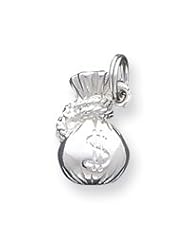 Sterling Silver Money bag Charm QC4731"