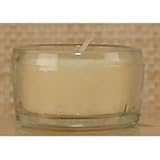 Aloha Bay Palm Wax Candle Glass Tea Light Cream