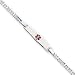 Sterling Silver Childrens Medical ID Bracelet Anchor - 6 Inch