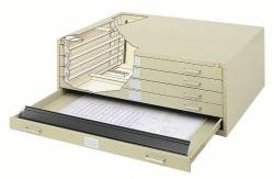 Safco 5-Drawer Steel Flat File for 30x42 Inch Documents 4996