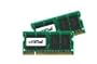 Crucial 200-Pin SODIMM DDR2 PC2-5300 CL=5 Unbuffered NON-ECC DDR2-667 1.8V 256 Megx64 2 GBx2 4 GB Kit Memory Modules CT2CP25664AC667