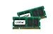 Crucial 200-Pin SODIMM DDR2 PC2-5300 CL=5 Unbuffered NON-ECC DDR2-667 1.8V 256 Megx64 2 GBx2 4 GB Kit Memory Modules CT2CP25664AC667