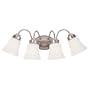 Sea Gull Lighting 44021-962 Westmont Four Light Vanity, Brushed Nickel Finish with Satin White Glass