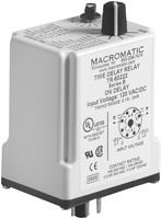 Macromatic TR-60522 Relay; E-Mech; Timing; Interval; DPDT; Cur-Rtg 10A; Ctrl-V 120AC/DC; Socket Mnt; 8 Pin