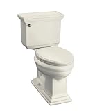 Kohler K-3526-96 Memoirs Comfort Height elongated two-piece toilet with Stately design and trip leve