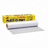 Warp Brothers PM-50 Clear Plast-O-Mat Ribbed Flooring Runner Roll, 30-Inch by 50-Foot