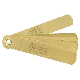 KD TOOLS 2223 0.006-0.016" 6 Blades Non Magnetic Feeler Gage