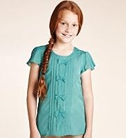 Autograph Short Sleeve Bow Top