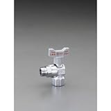 エスコ Rc1/2"xG1/2"L型逆止弁付ボールバルブ EA425A-25