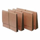 Expansion Wallet, Letter, 14 pt Stock, Elastic Closure, 6 Expansion, Red SJPS84309