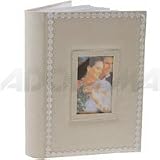 Kleer-Vu Photo / Memo Wedding Album with Window, Daisy Suede Window Collection, Ivory, Holds 300 4