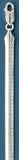 Sterling Silver Omega Necklace, 18 in long, 6mm Classic Domed