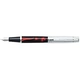 Sheaffer Gift Collection 2 (300) Fountain Pen, Satin Chrome Cap, Iridescent Red Barrel with Chrome Plate Trim, Blue Refill (SH/9315-0)